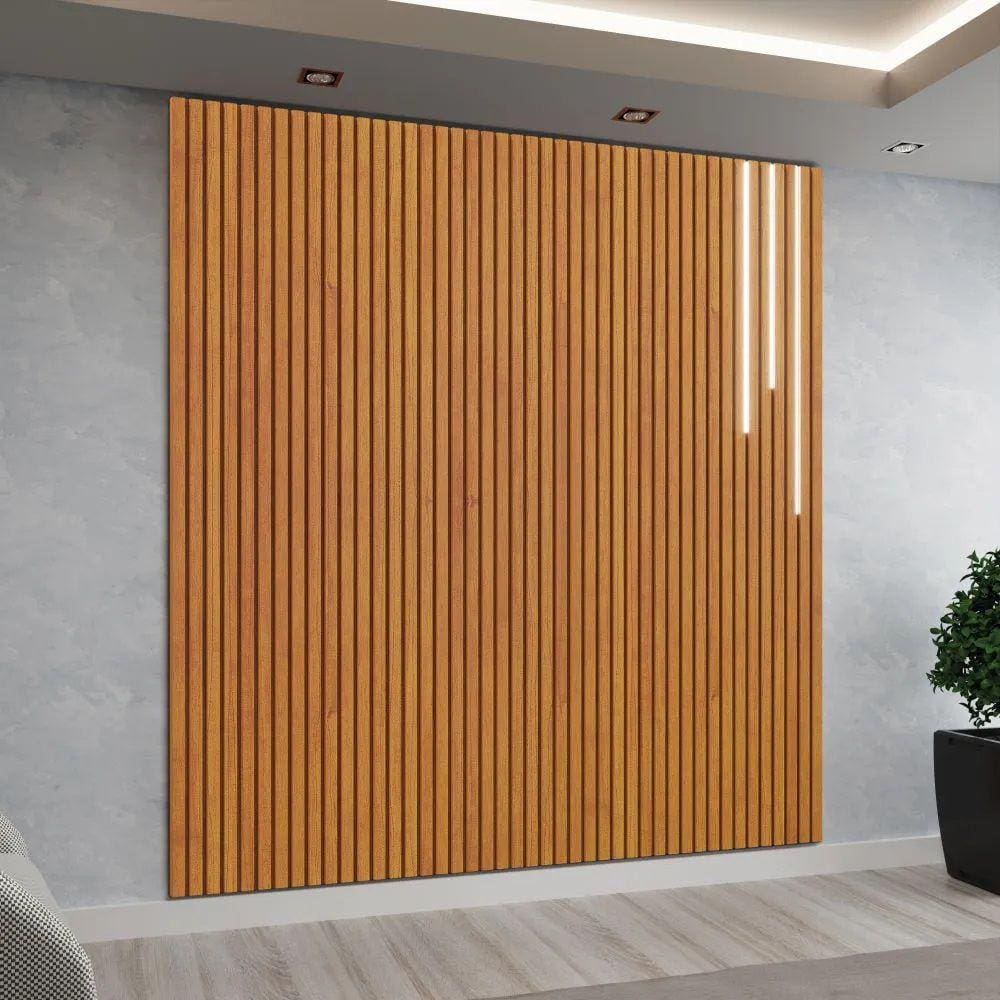 Painel Ripado Paris com Led Cascata para TV até 75\"