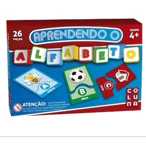 Jogo Educativo Pedagogico Aprendendo o Alfabeto 26Pçs Coluna