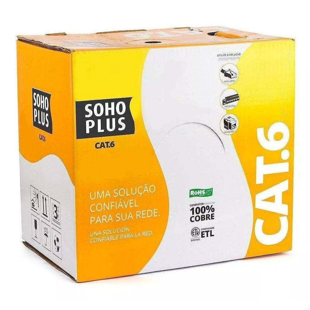 Cabo De Rede Cat6 Soho Plus Furukawa Azul C/305Mts
