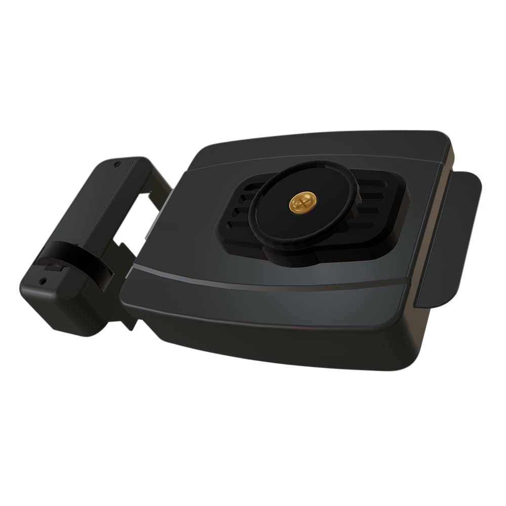 Fechadura mini AGL 42mm chave tetra 12v interna cinza AGL