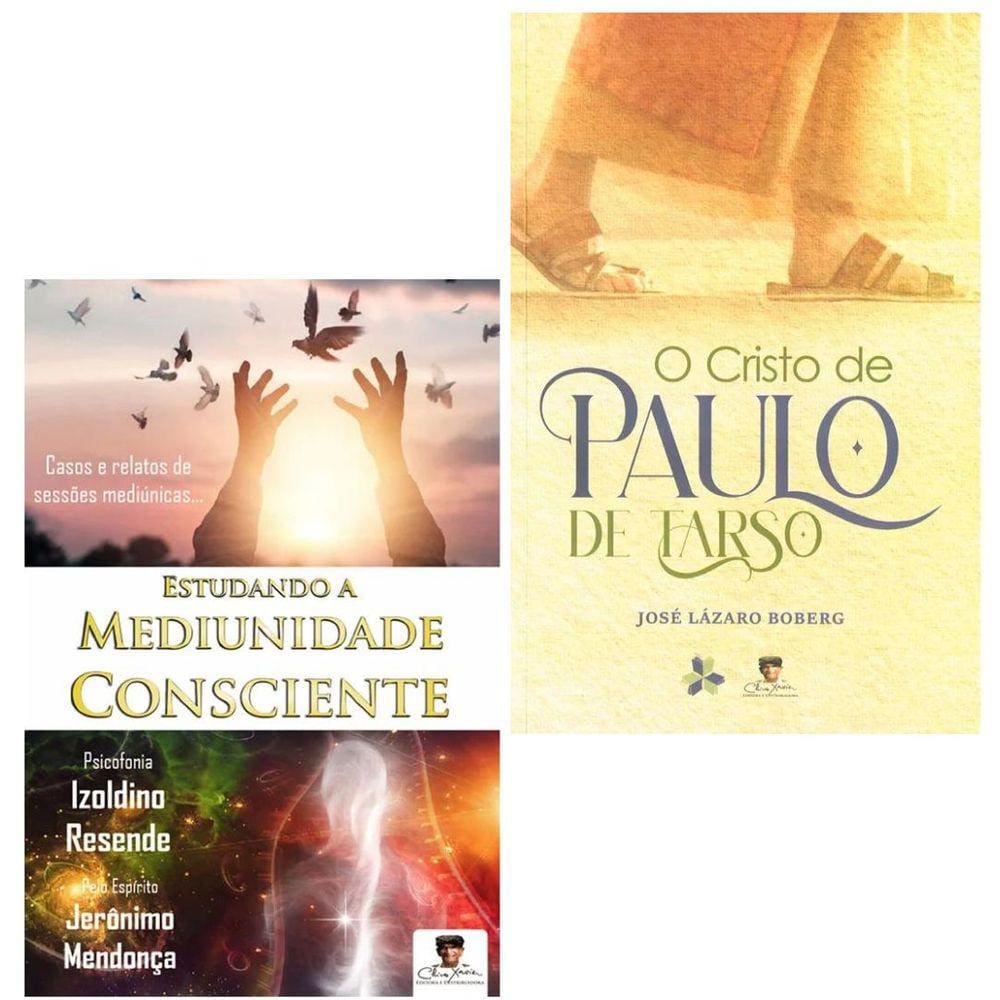 Kit 2 Estudos - Estudando a Mediunidade Consciente + O Cristo de Paulo de Tarso