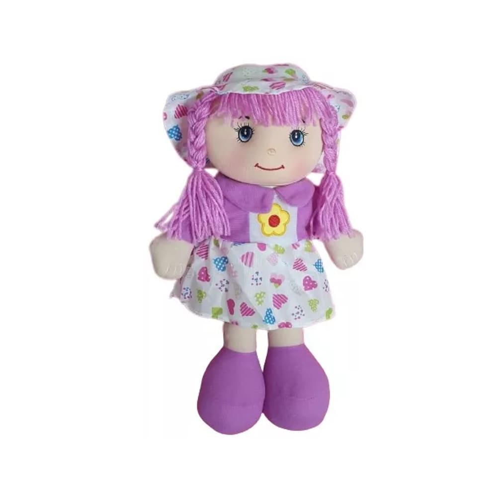 Boneca Maria Chiquinha Pano Bebê Criança Naninha Macia