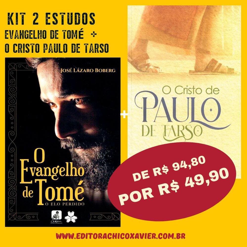 Kit 2 Estudos - O Evangelho de Tomé + O Cristo de Paulo de Tarso