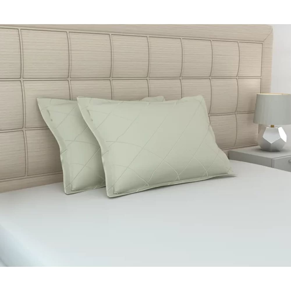 Kit de Fronhas Matelassê Zono Enxovais 2 peças em Malha 100% Algodão Champagne