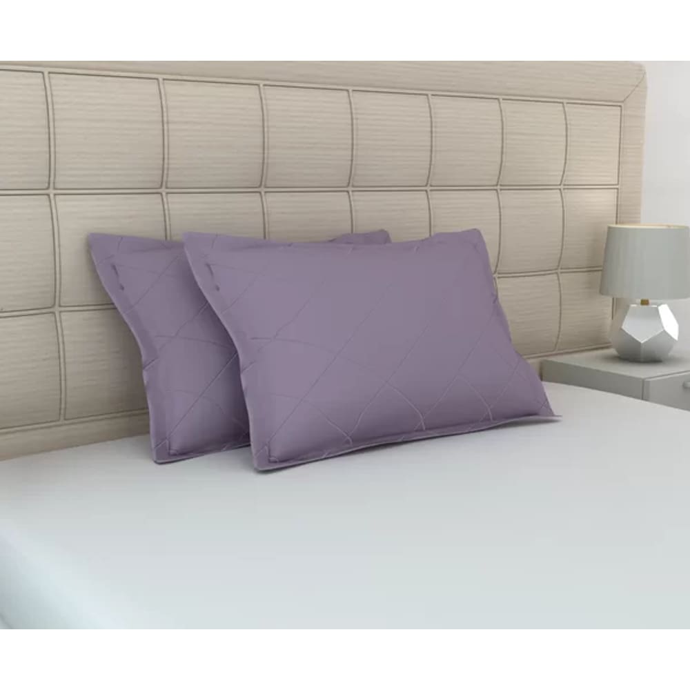 Kit de Fronhas Matelassê Zono Enxovais 2 peças em Malha 100% Algodão Ametista