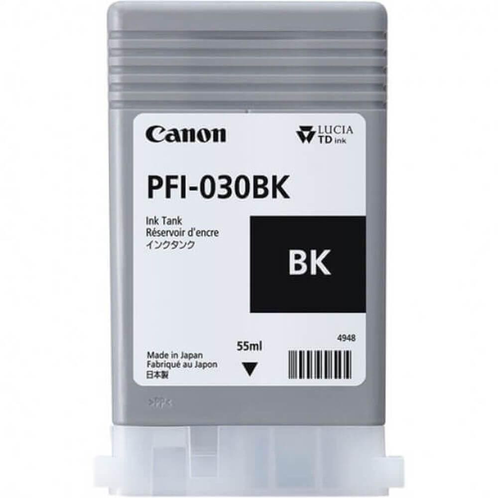 Cartucho Plotter Canon PFI-030 BK Preto
