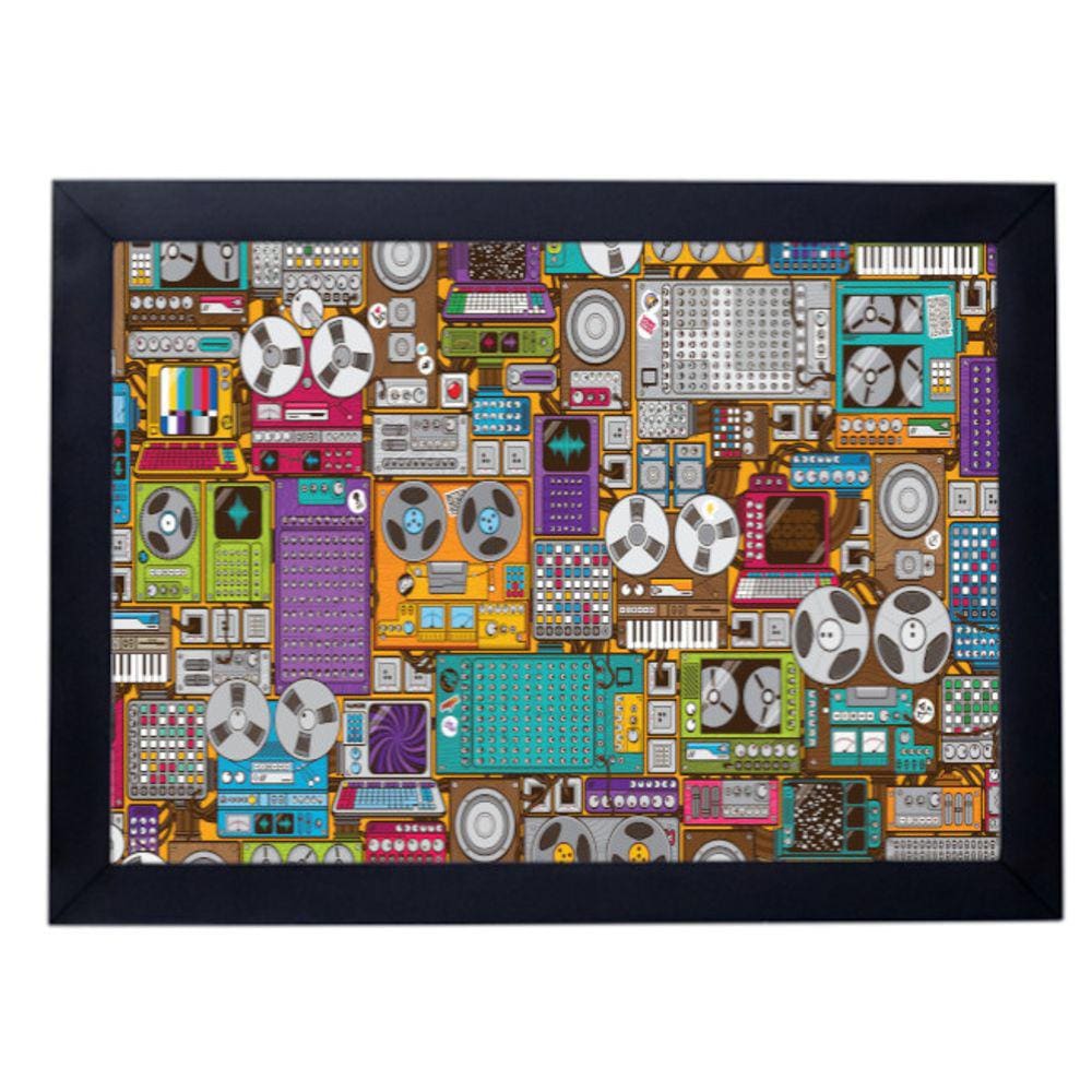 Quadro 24X33 eletronica retro vintage p8483