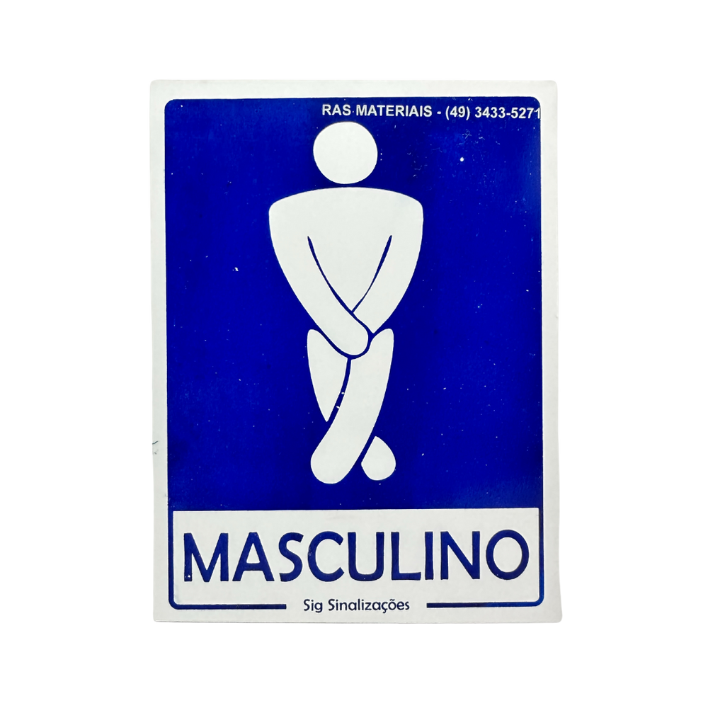 Placa Indicativa Banheiro Masculino