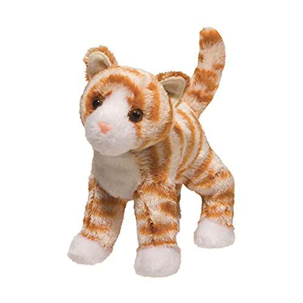 Douglas Hally Laranja Striped Gato Pelúcia Animal de Pelúcia