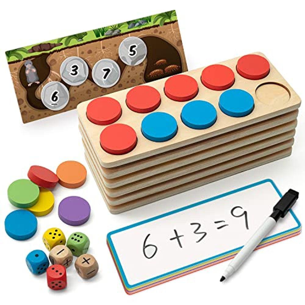 Conjunto de manipuladores matemáticos de madeira SYNARRY de