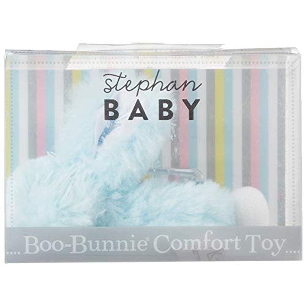 Stephan Baby Salsicha Pelúcia Boo-Bunnie Comfort Toy e Boo Cube, Azul