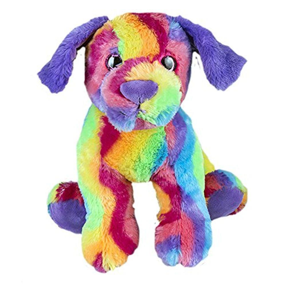 Fofinho macio 8 polegadas Cão Arco-íris de Pelúcia... Nós Stuff `em... Você ama eles!