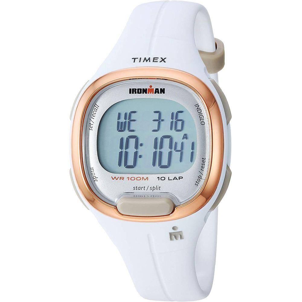 Relógio Esportivo de Resina à prova D`Água com Alarmes e Luz Noturna Timex Ironman