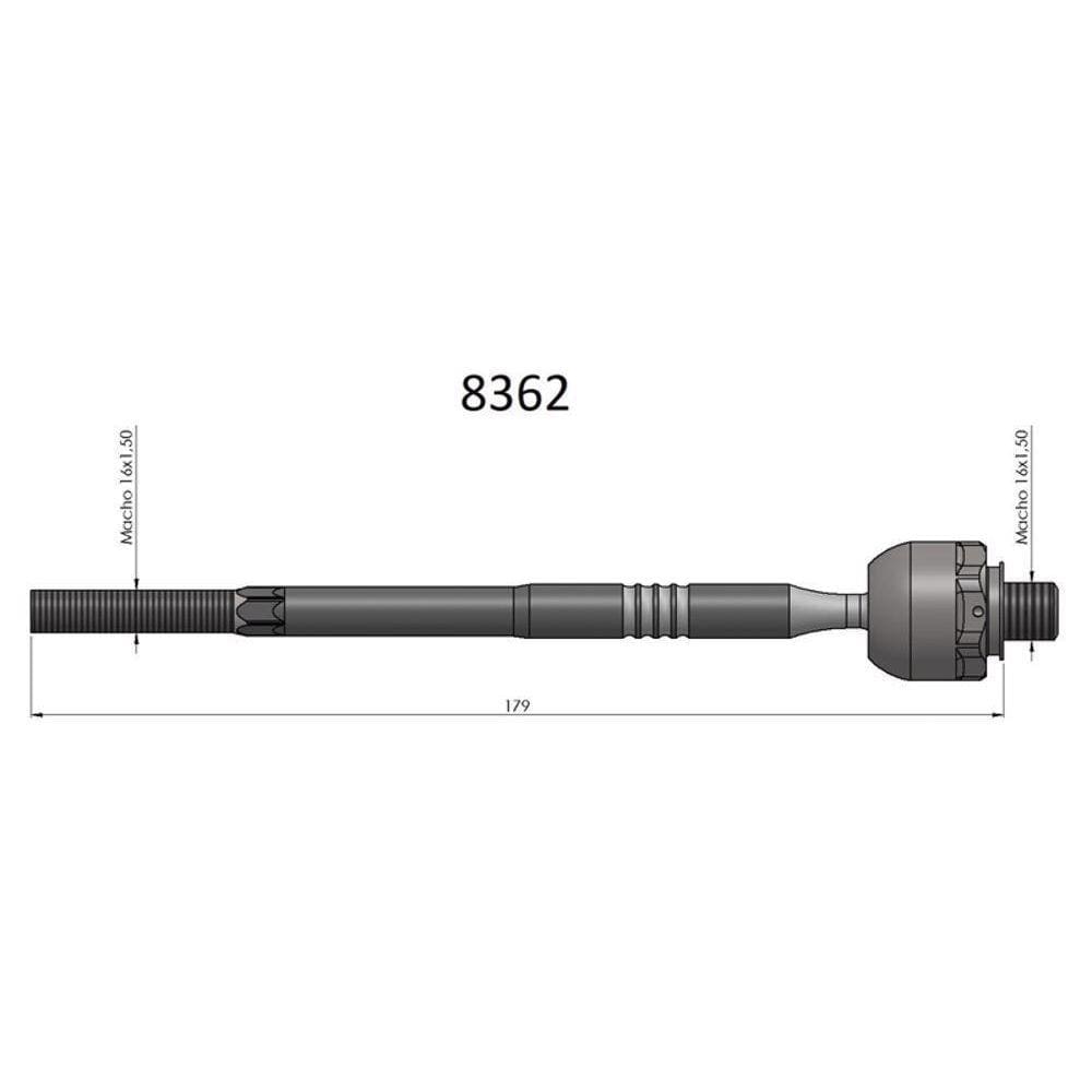 Barra Axial Azera Sonata Bortec Ba 8362 Opirus