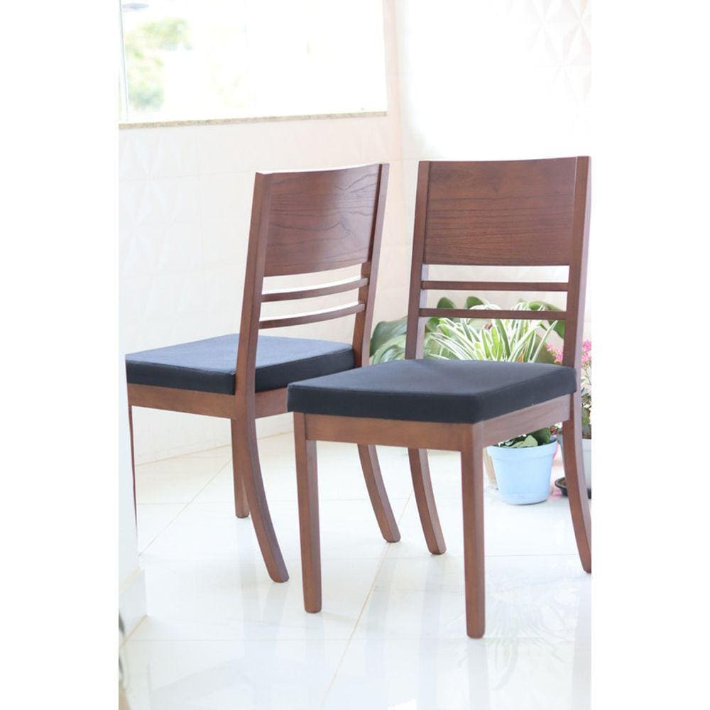 Cadeiras Madeira Maciça - Premium - Requinte Salas