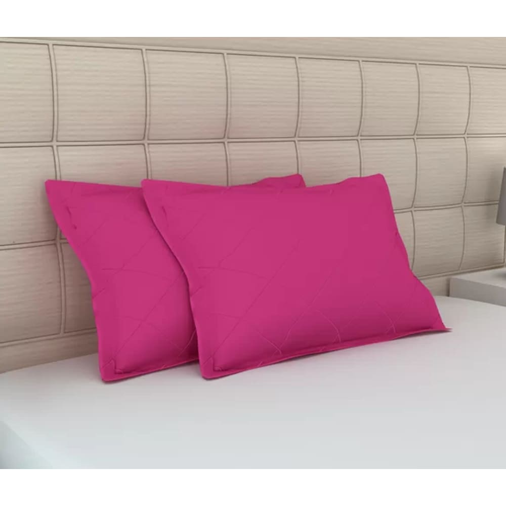 Kit de Fronhas Matelassê Zono Enxovais 2 peças em Malha 100% Algodão Rosa Minie