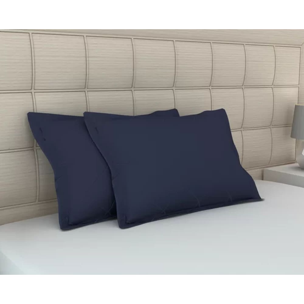 Kit de Fronhas Matelassê Zono Enxovais 2 peças em Malha 100% Algodão Preto