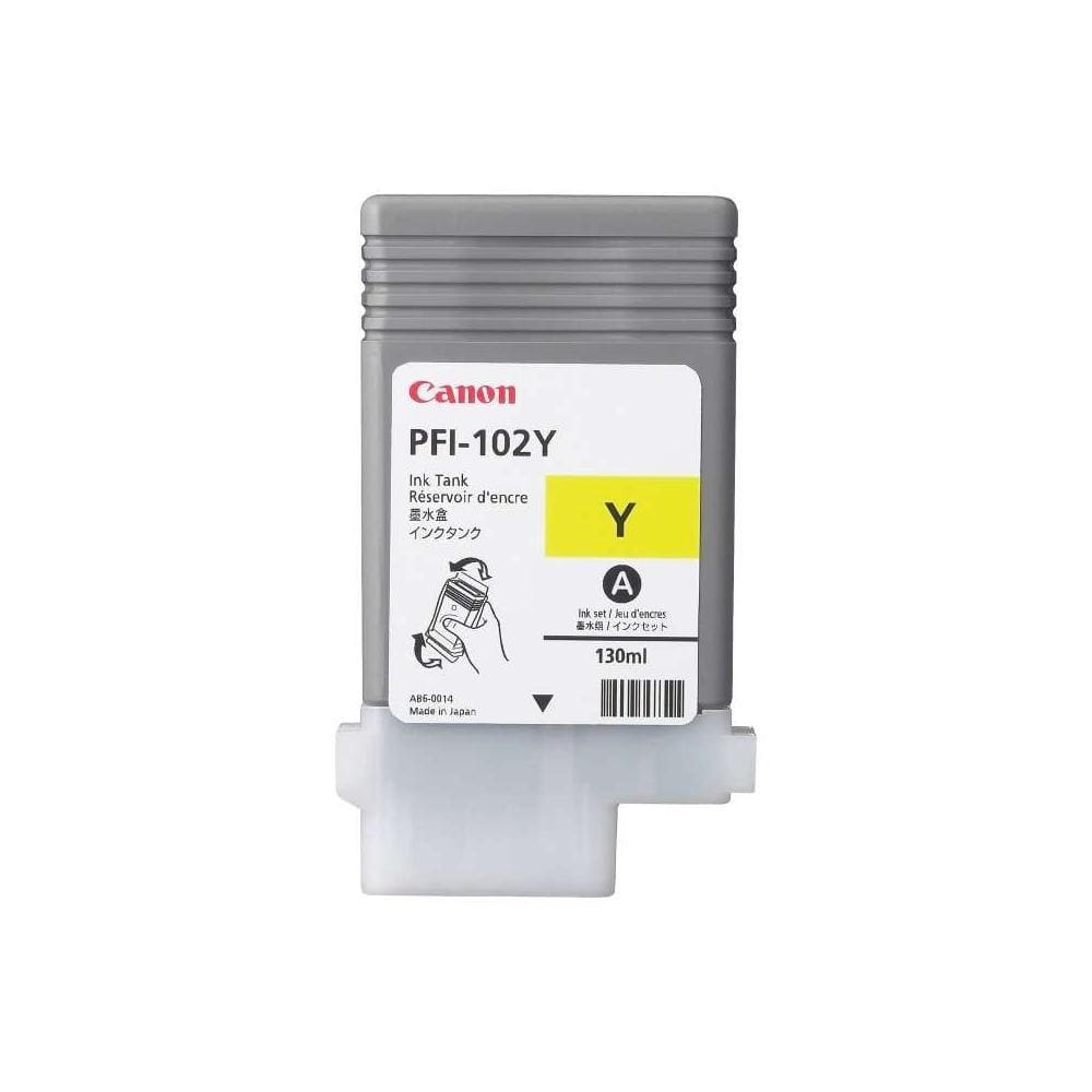 Cartucho Plotter Canon PFI 102 Y Amarelo