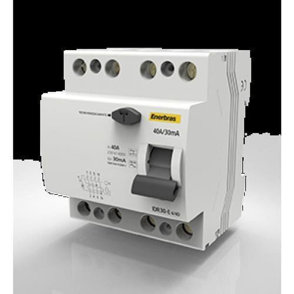 Interruptor Diferencial Residual Tetra. 40A/30Ma - Enerbras