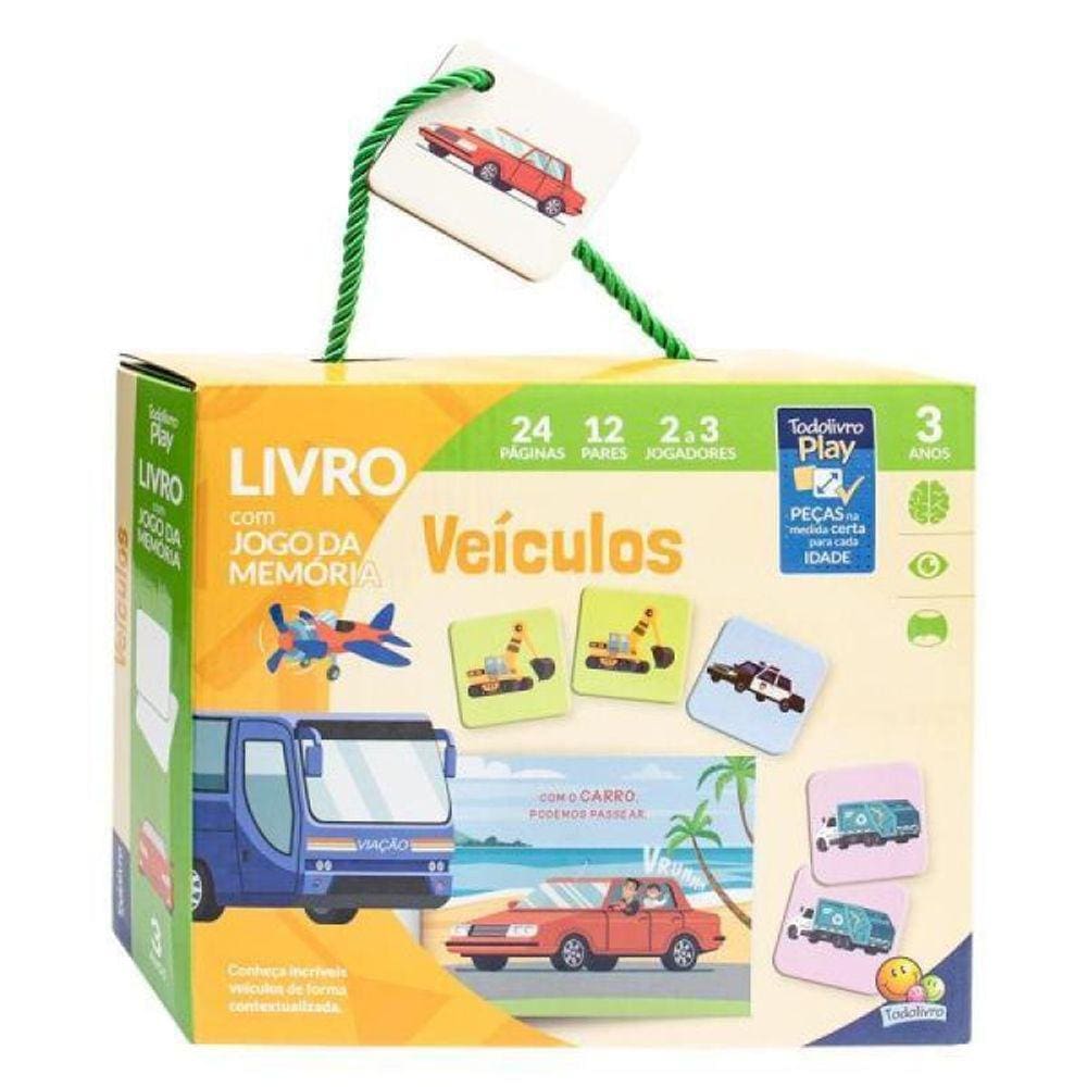 Todolivro Play - Livro Com Jogo Da Memória - Veículos