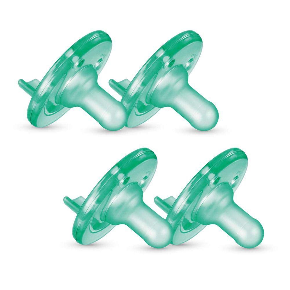 Philips Avent Soothie Chupeta, Verde, 0-3 Meses, 4 Pacote
