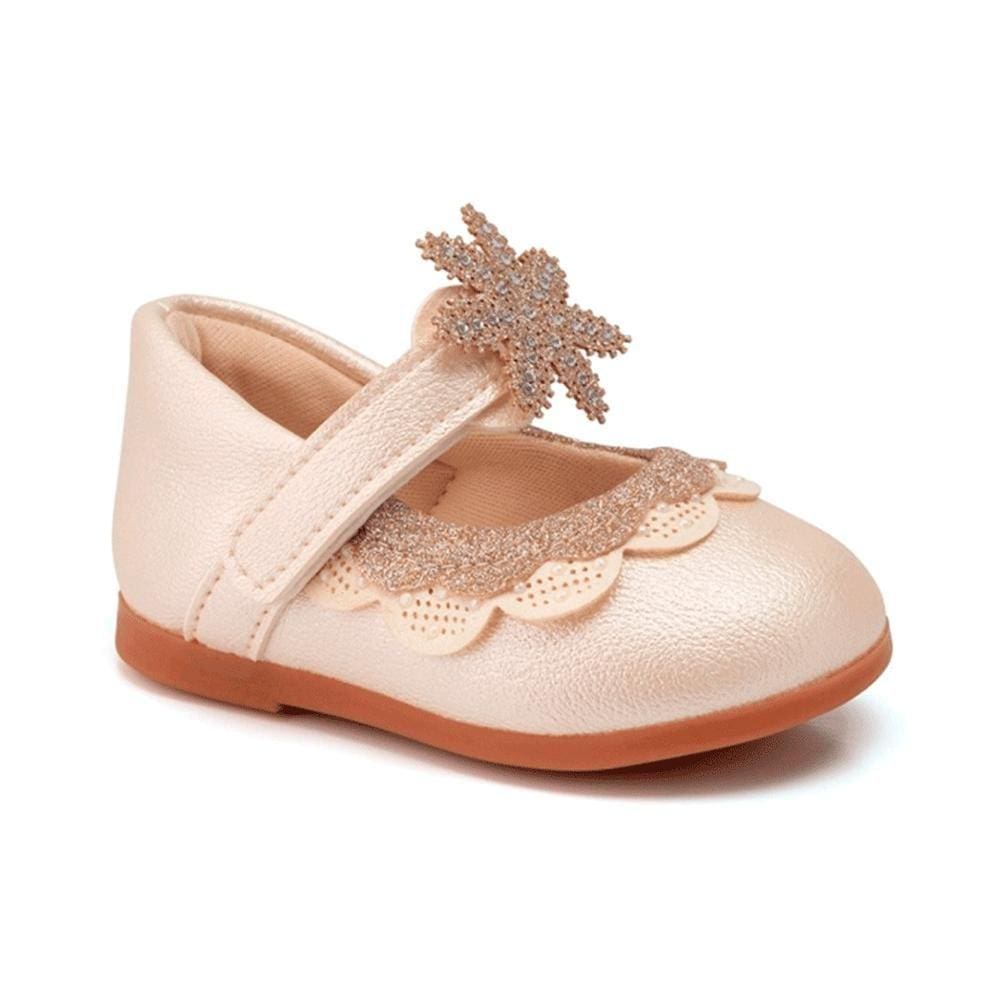 Sapatilha Infantil Princesa Com Detalhe Em Strass Klin Ref:343001 16/22
