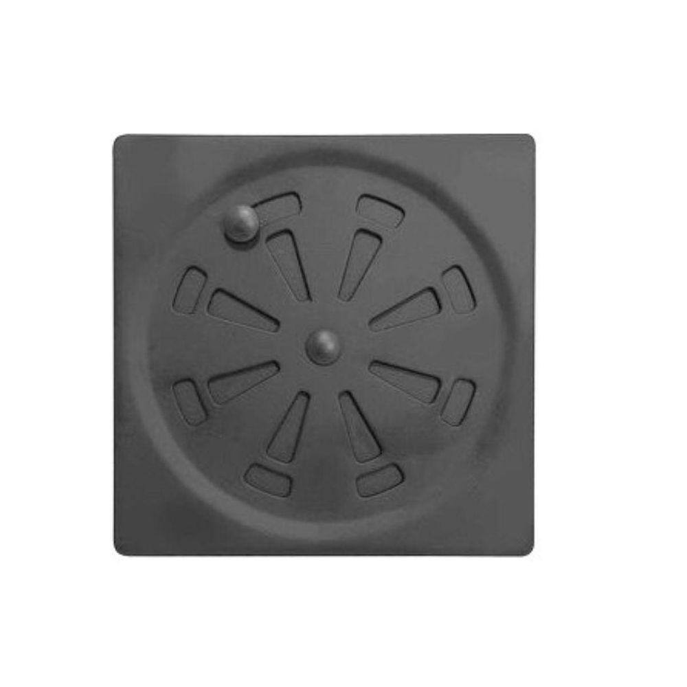 Ralo Grelha Inox 10X10 Black Abre E Fecha Banheiro Quadradro