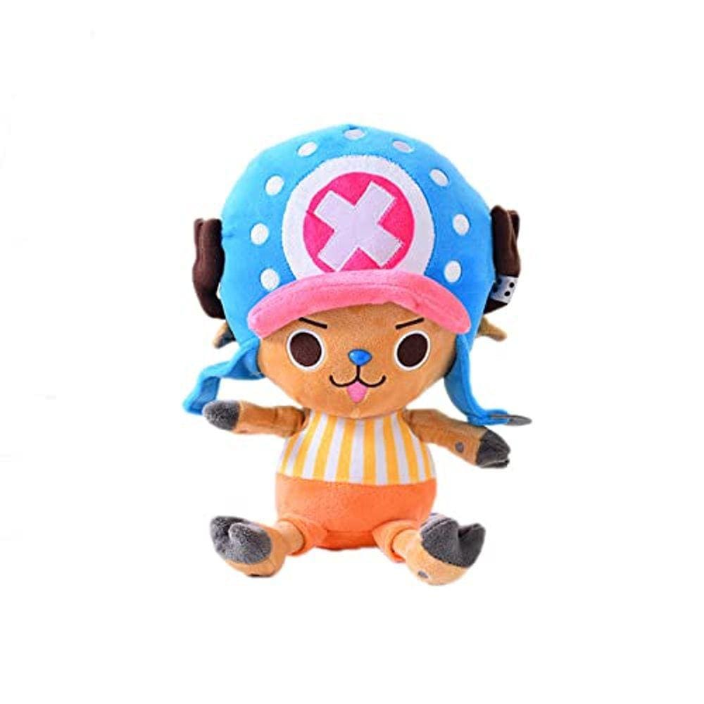 LUBANDASHI Pelúcia Figura Brinquedos Pelúcia Tony Tony Chopper Anime Boneca de Pelúcia Recheada 11,7 polegadas (Azul)