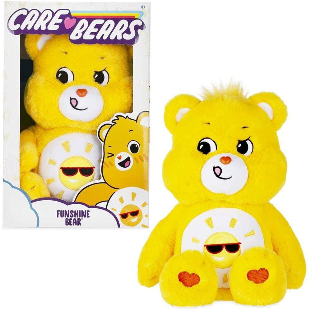 Care Bears Funshine Bear Stuffed Animal, 14 polegadas