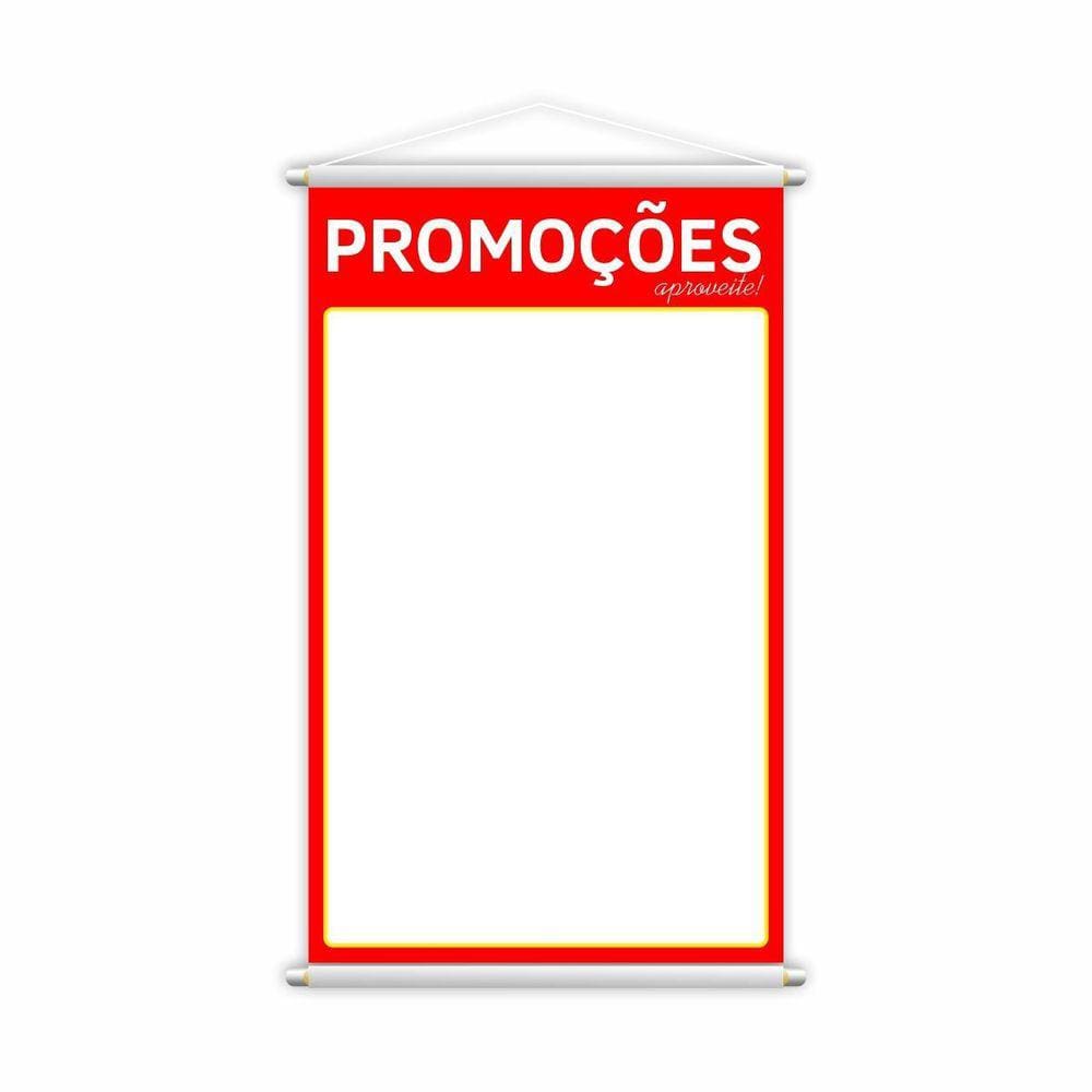 Banner Promoções Aproveite Fundo Branco Preço Lona 80X50Cm