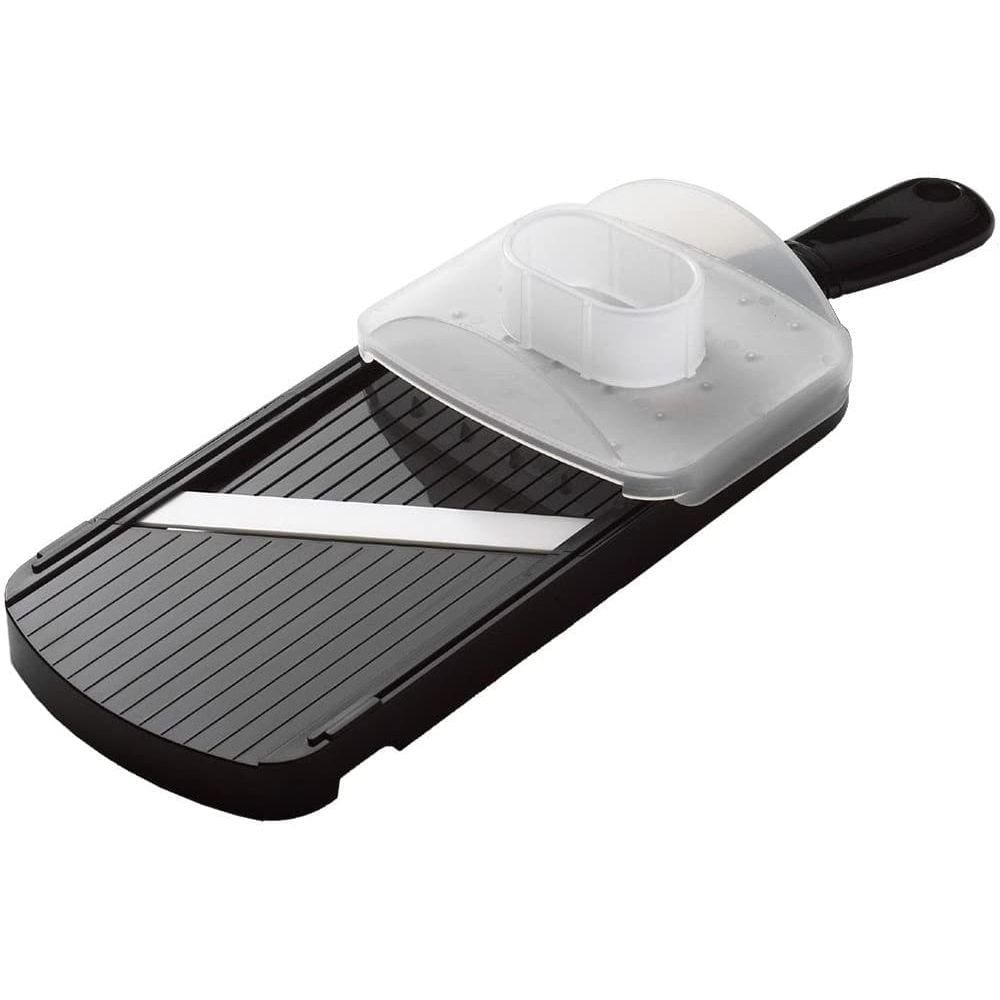 Kyocera Advanced Cerâmica Double-edgeed Mandolin Slicer With Guard, Black, 4.6"x12.7"x0.4"