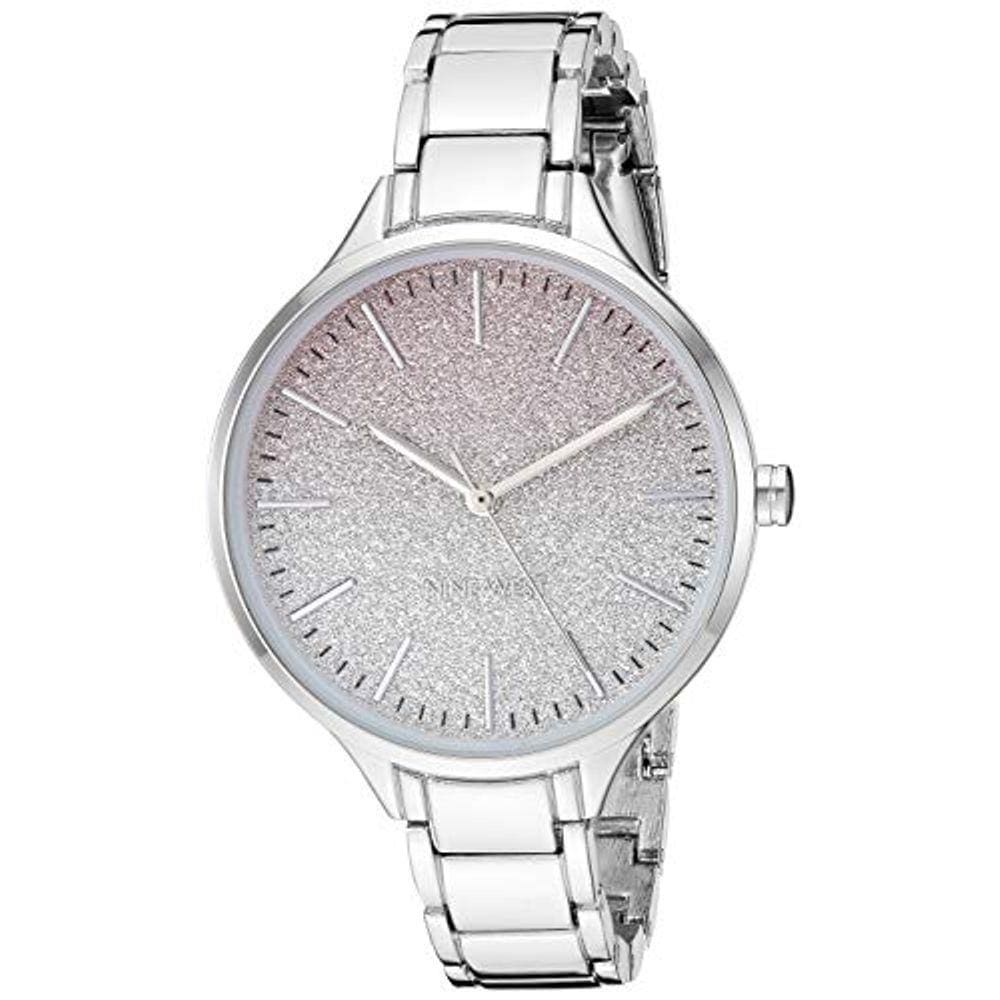 Relógio Feminino Prateado com Pulseira da Nine West