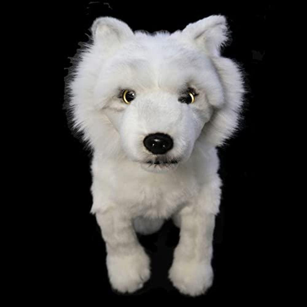 Lifelike White Wolf Soft Brinquedos de pelúcia Stuffed Animals Doll Kids Gifts Room Decor 12 "