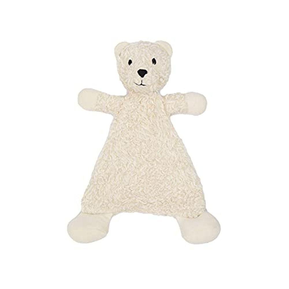 Sob o Nilo Algodão Orgânico Flat Faux Fur Sherpa Snuggle Bear Toy, 13 "de altura