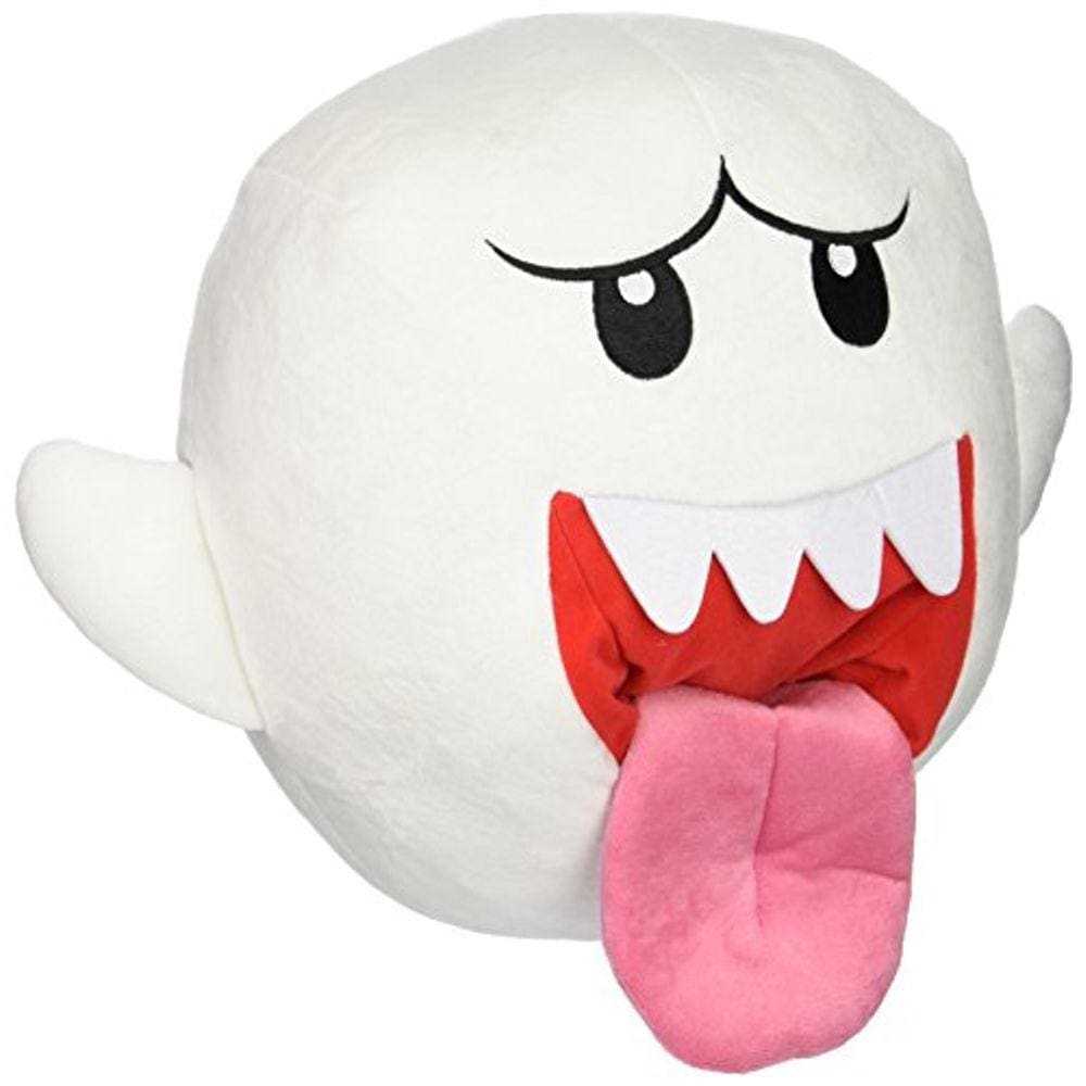 Little Buddy Super Mario Bros. Grande Ghost Boo Recheado de Pelúcia, 10”