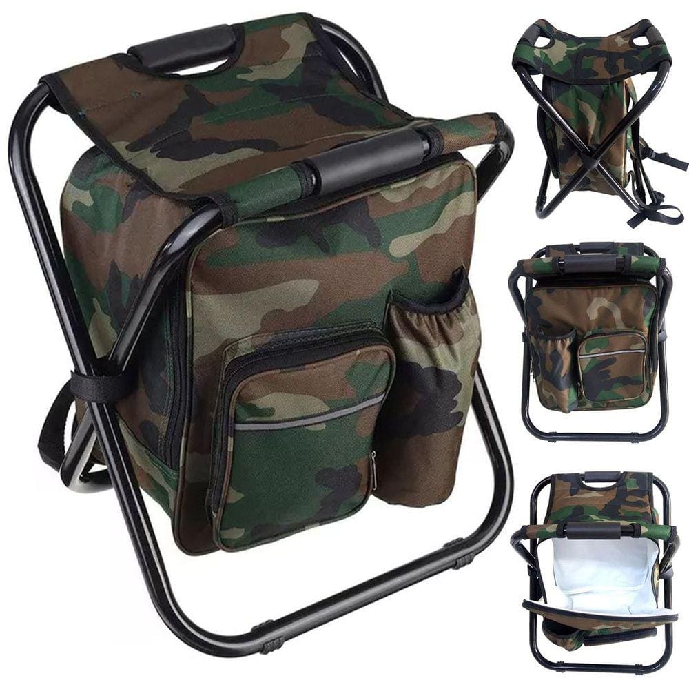 Cadeira Mochila Banqueta Bolsa Semi Termica 2 Em 1 Conserva Alimentos Pesca Pescaria Acampamento Festa Camping