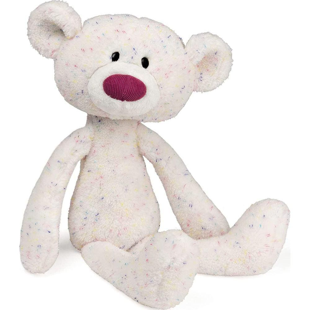 GUND Confetti Toothpick Teddy Bear Textured Pelúcia Animal Recheado, Arco-Íris, 15"