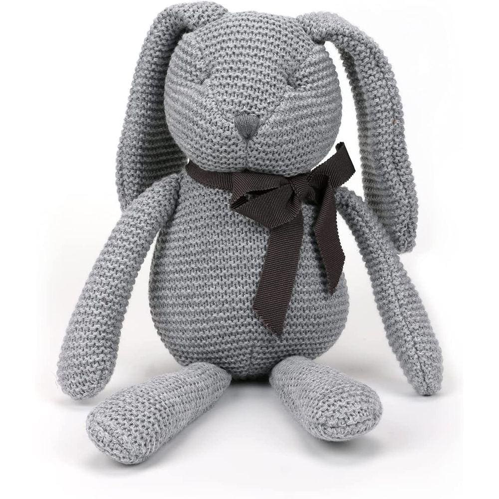 Fluffyfun Pelúcia Baby Bunny Rabbit Recheado Brinquedo Animal 12" (Cinza)