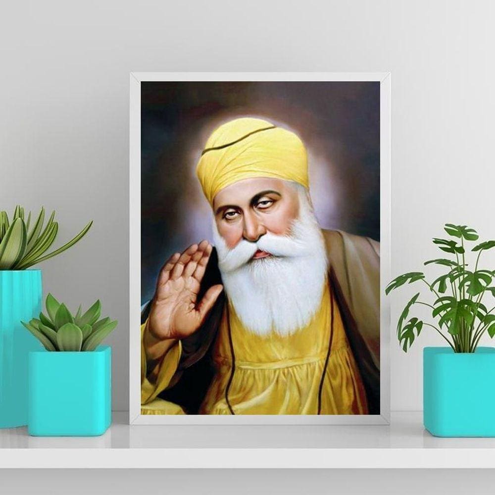 Quadro Decorativo Guru Nanak 24X18Cm