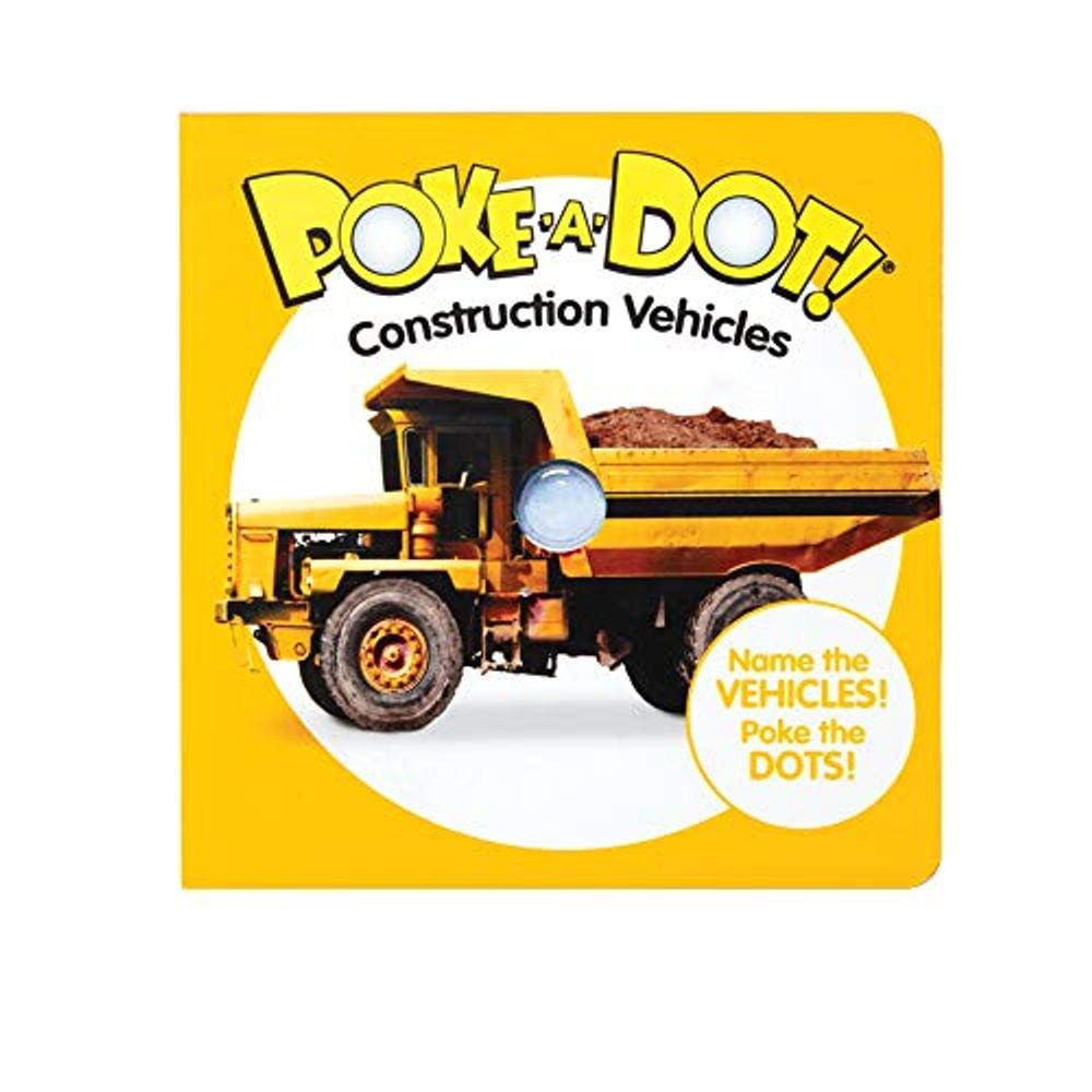 Melissa & Doug 41533 Veículos de construção Poke-a-dot | Livros de atividades | 3+ | Presente para menino ou menina