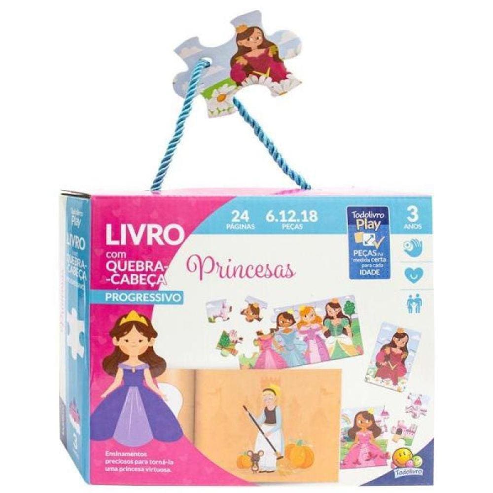 Todolivro Play - Livro Com Quebra-Cabeça - Princesas