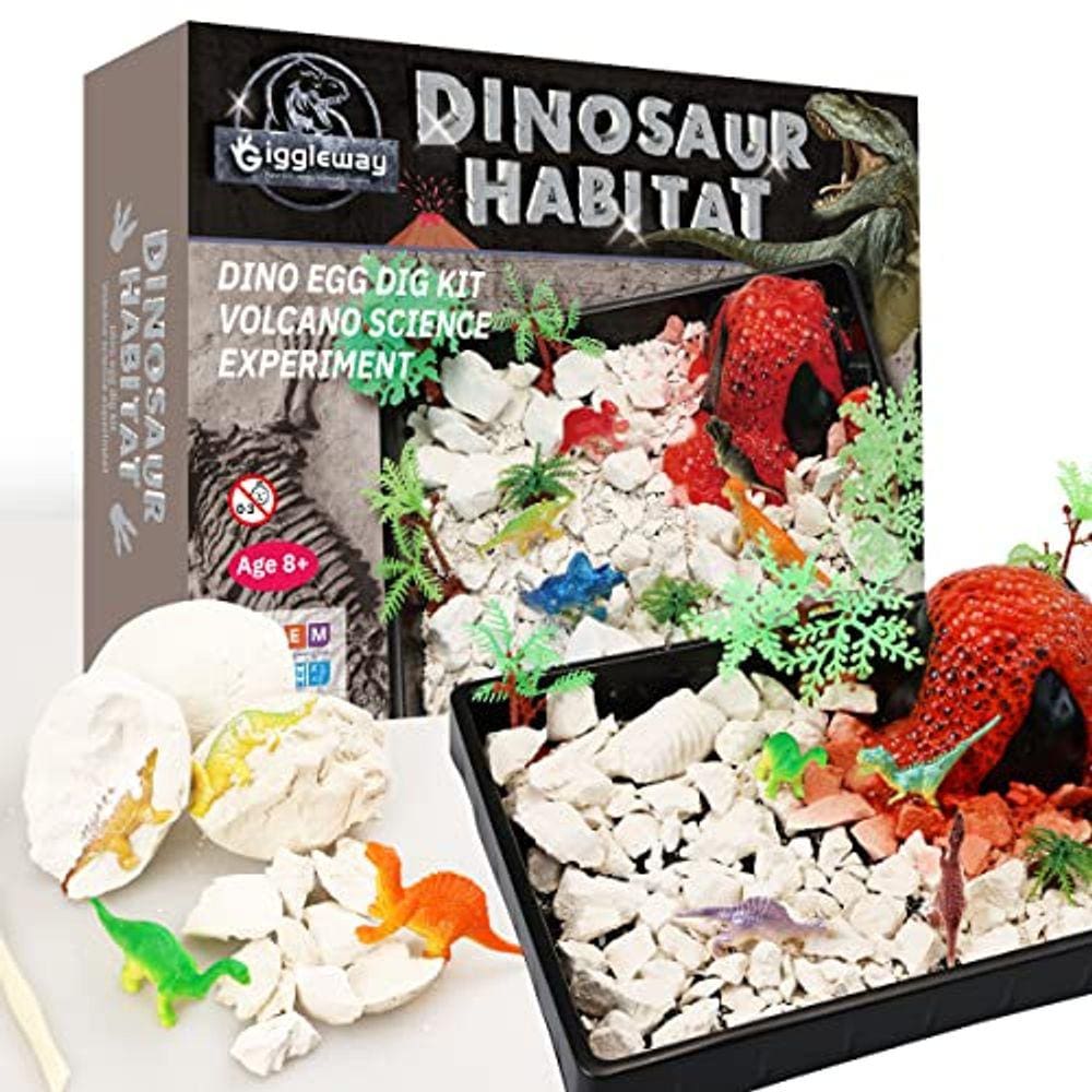 Giggleway Crie um habitat de dinossauro com o kit Dino Egg D