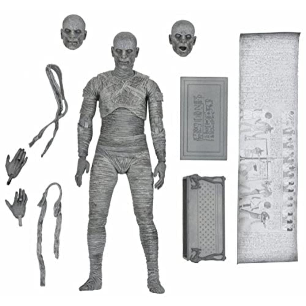 Universal Monsters Múmia 7IN Ultimate AF Preto e Branco VER
