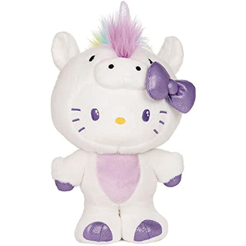 GUND Sanrio Olá Kitty Unicórnio Pelúcia Pelúcia Animal Cat, 9,5 "