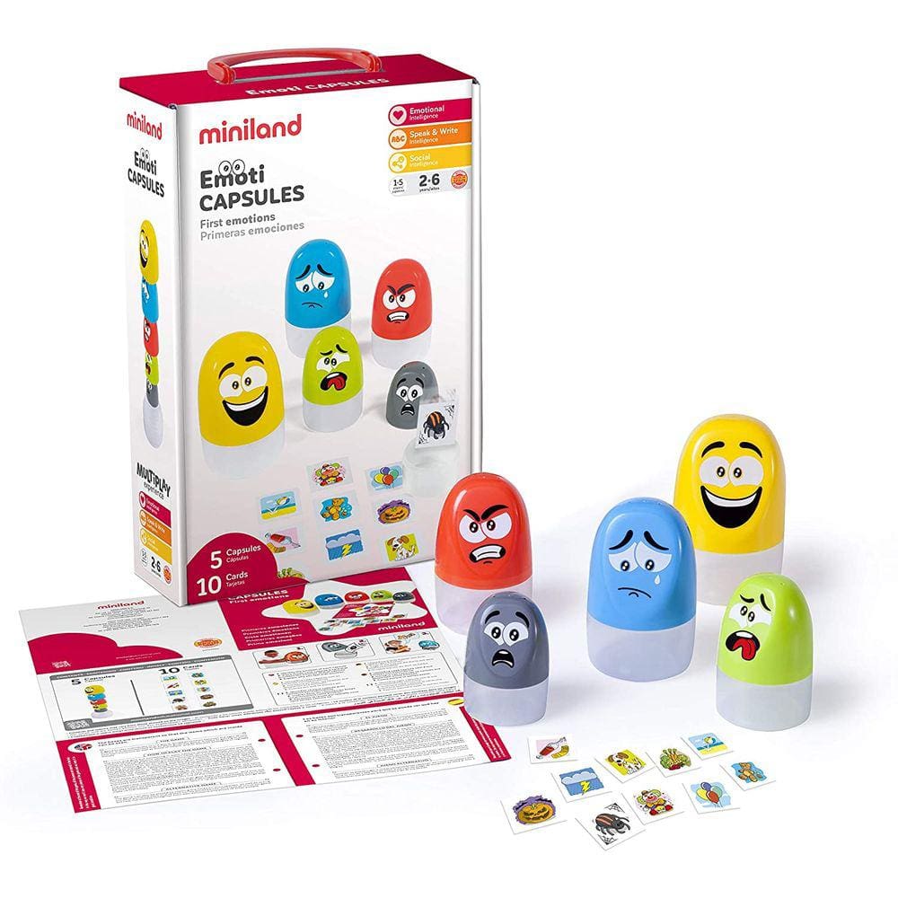 Miniland Educational - Emoti Capsules Playset for Kids