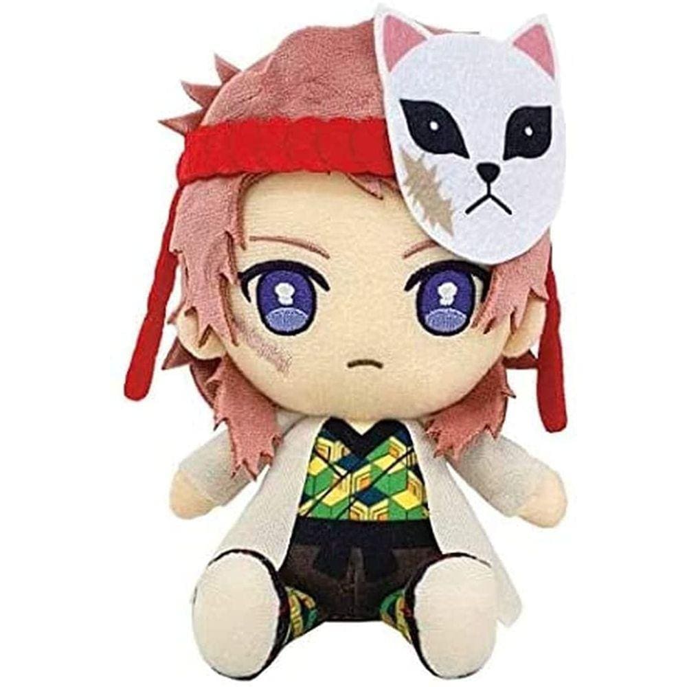 Otaku Bandai Demon Slayer Kimetsu no Yaiba Chibi Plush - Sabito com um adesivo de agradecimento