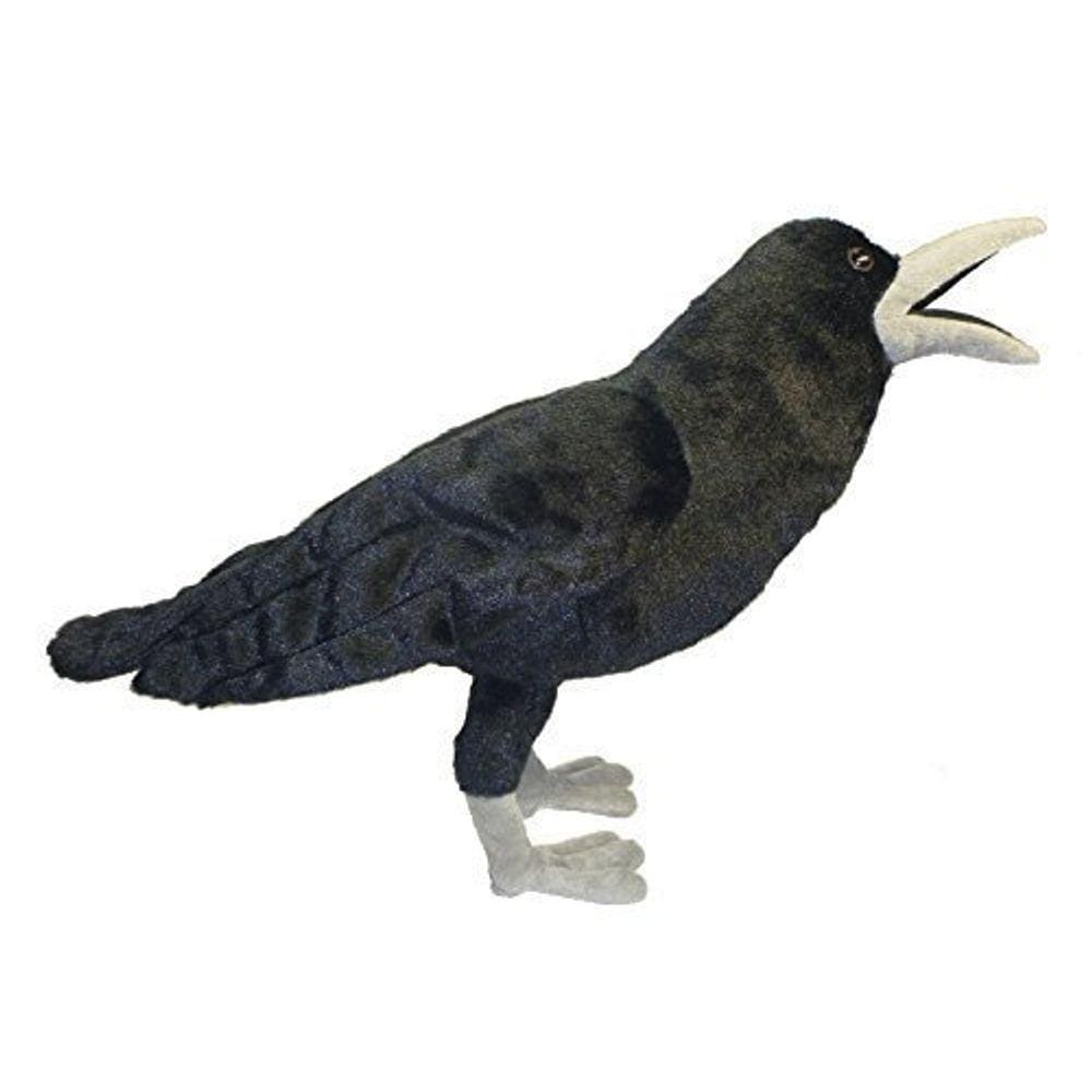 Adore 18 ”Standing Shadow O Corvo Corvo Pássaro Pelúcia Brinquedo Animal de Pelúcia