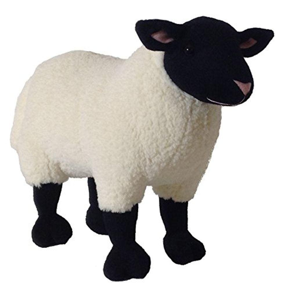Adore 14 ”Marshmallow em pé O Suffolk Ovelha Pelúcia Brinquedo Animal de Pelúcia