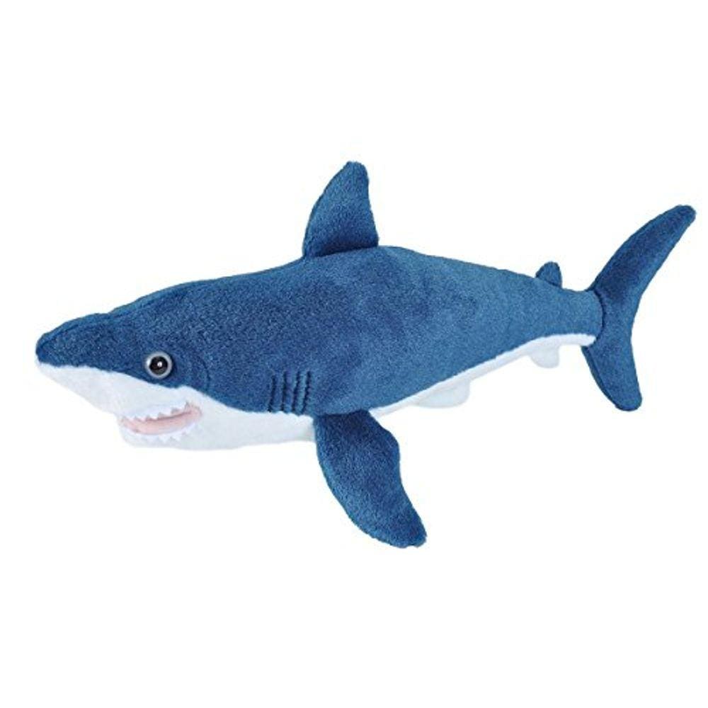 Wild Republic Mako Shark Plush, Animal de pelúcia, Brinquedo de pelúcia, Presentes para crianças, Abraços 13 polegadas