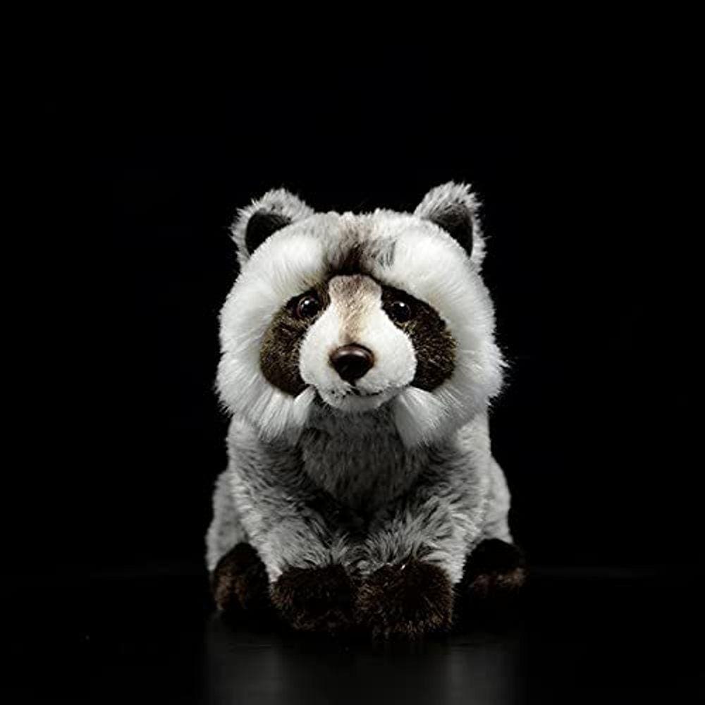 Raccoon pelúcia animal de pelúcia - realista e bonito 12 polegadas brinquedo de pelúcia, melhores brinquedos para o bebê e crianças